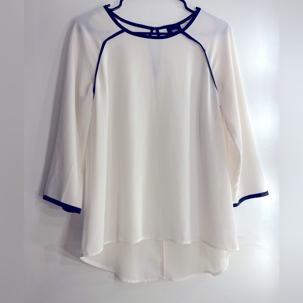 Mossimo Sheer White Blouse